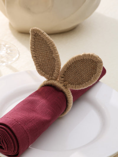Bunny Ear Jute Napkin Ring
