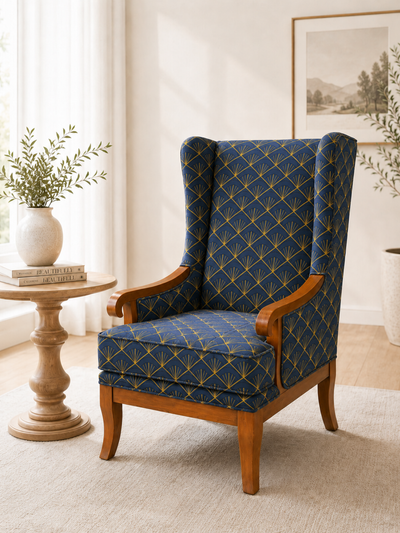 Aria Wingback lounge Chair with Cushion