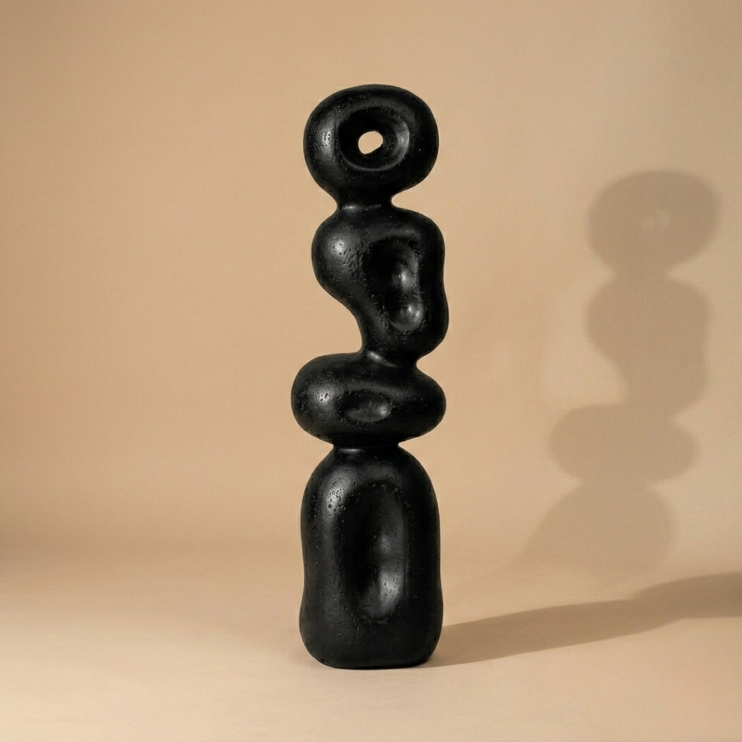 Grande Ren Organic Sculpture - Charcoal