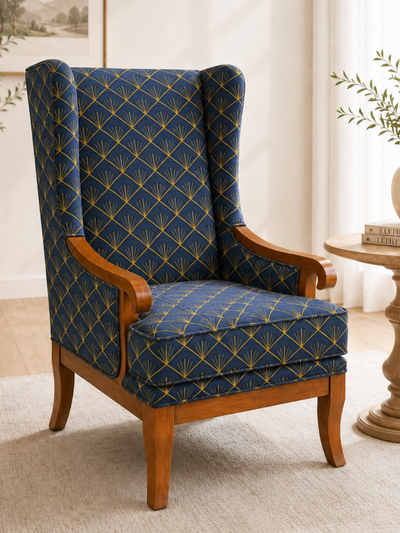 Aria Wingback lounge Chair with Cushion