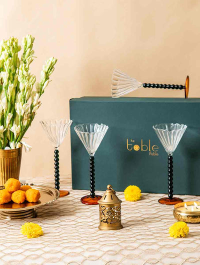 Beads Martini Glass Gift Box