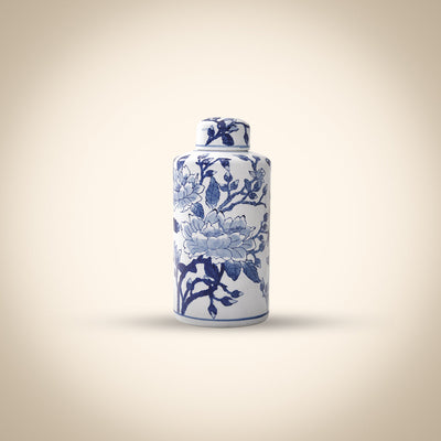 Magnolia Jar - Blue/White