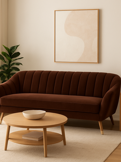 Luxury Velvet Upholstered Sofa