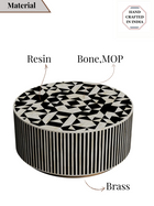 Philly Inlay Round Coffee Table - Kingsley