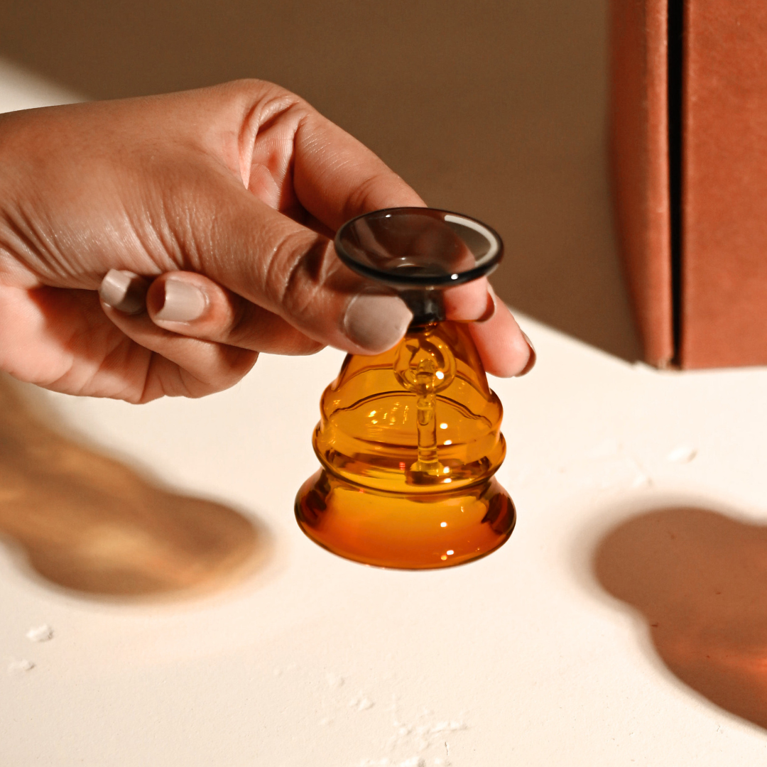 Muun Gift Box - Kalash Oil Lamp + Short Bell + Chandan Kalash