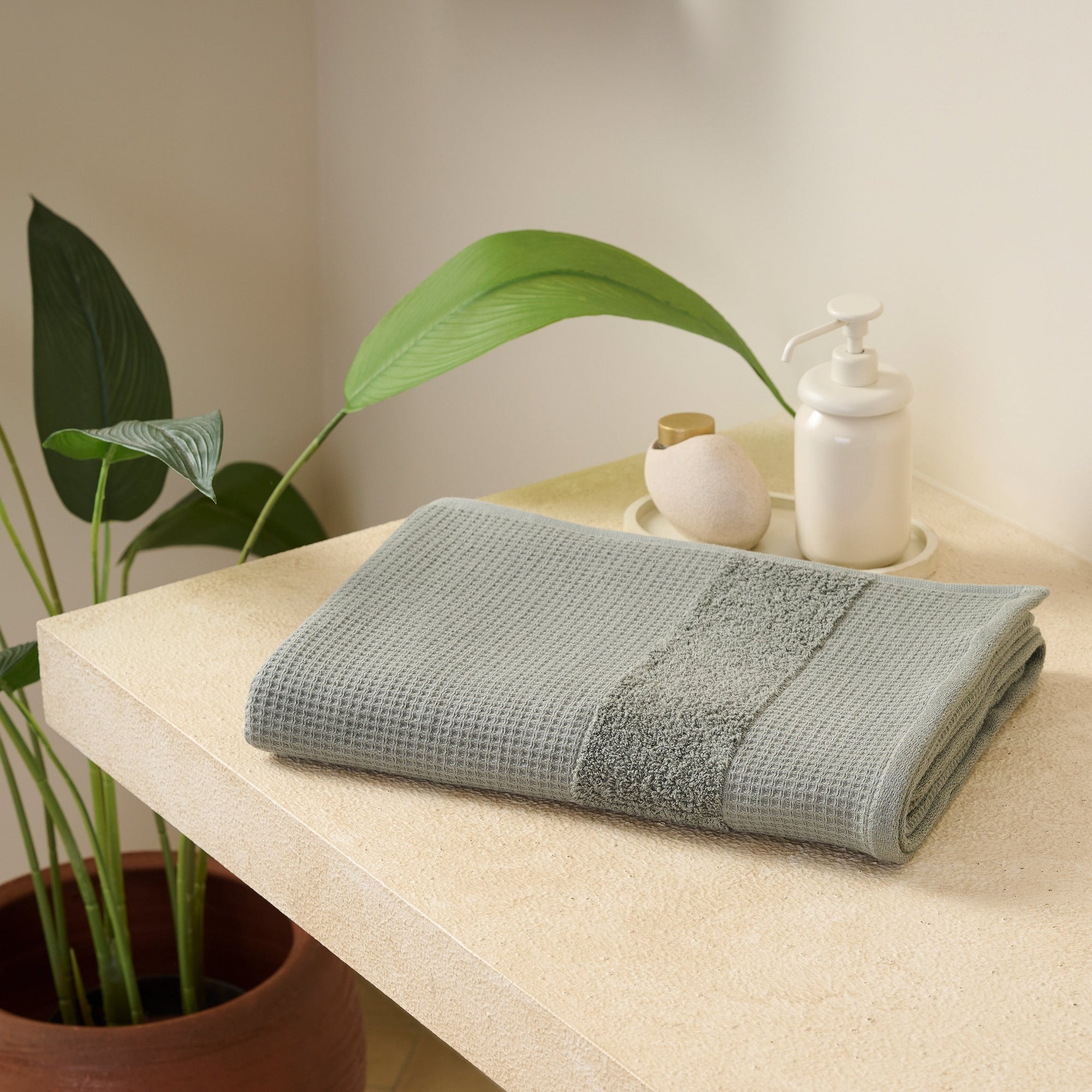 Pocket Square | Cotton | Waffle Terry | Bath Towel