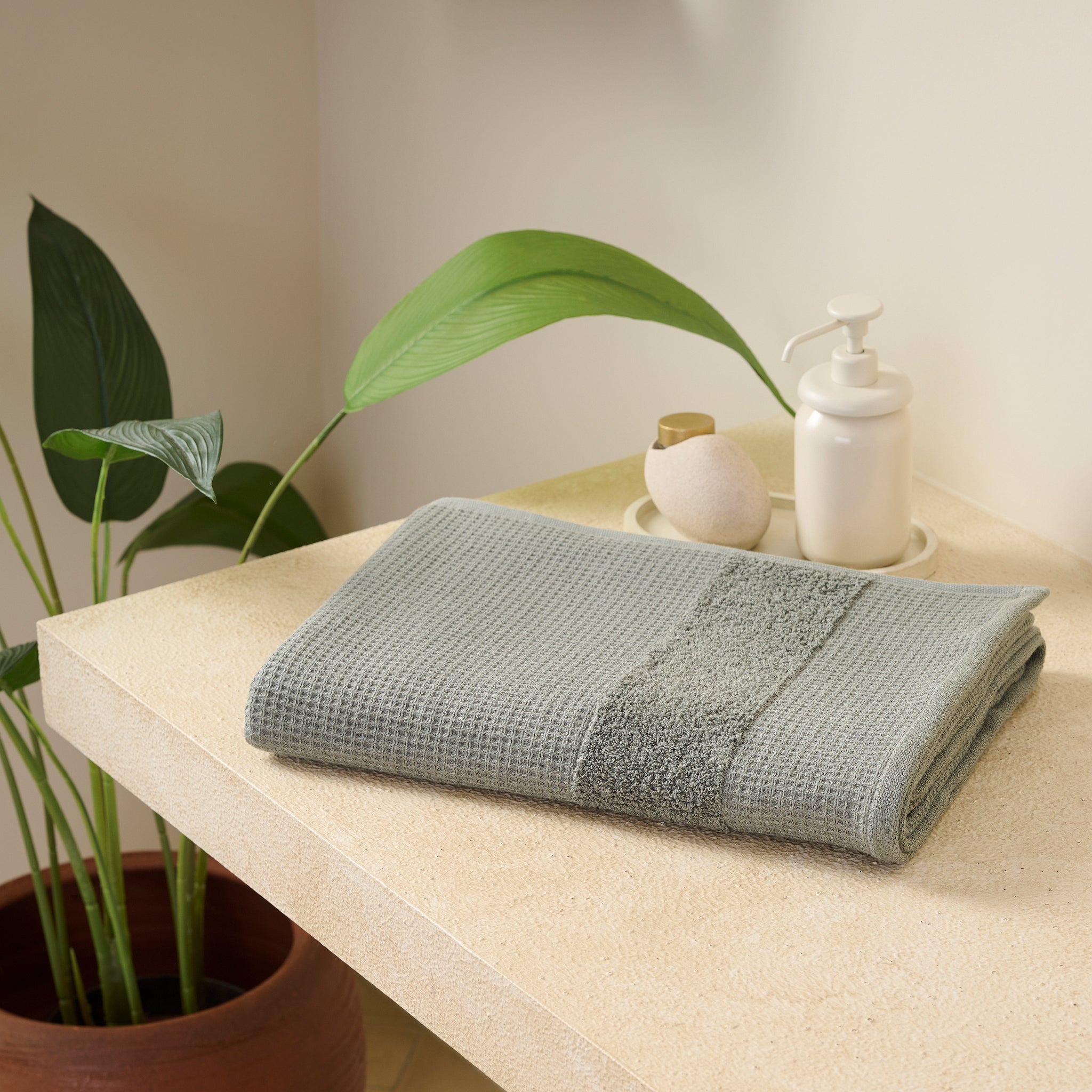 Pocket Square | Cotton | Waffle Terry | Bath Towel