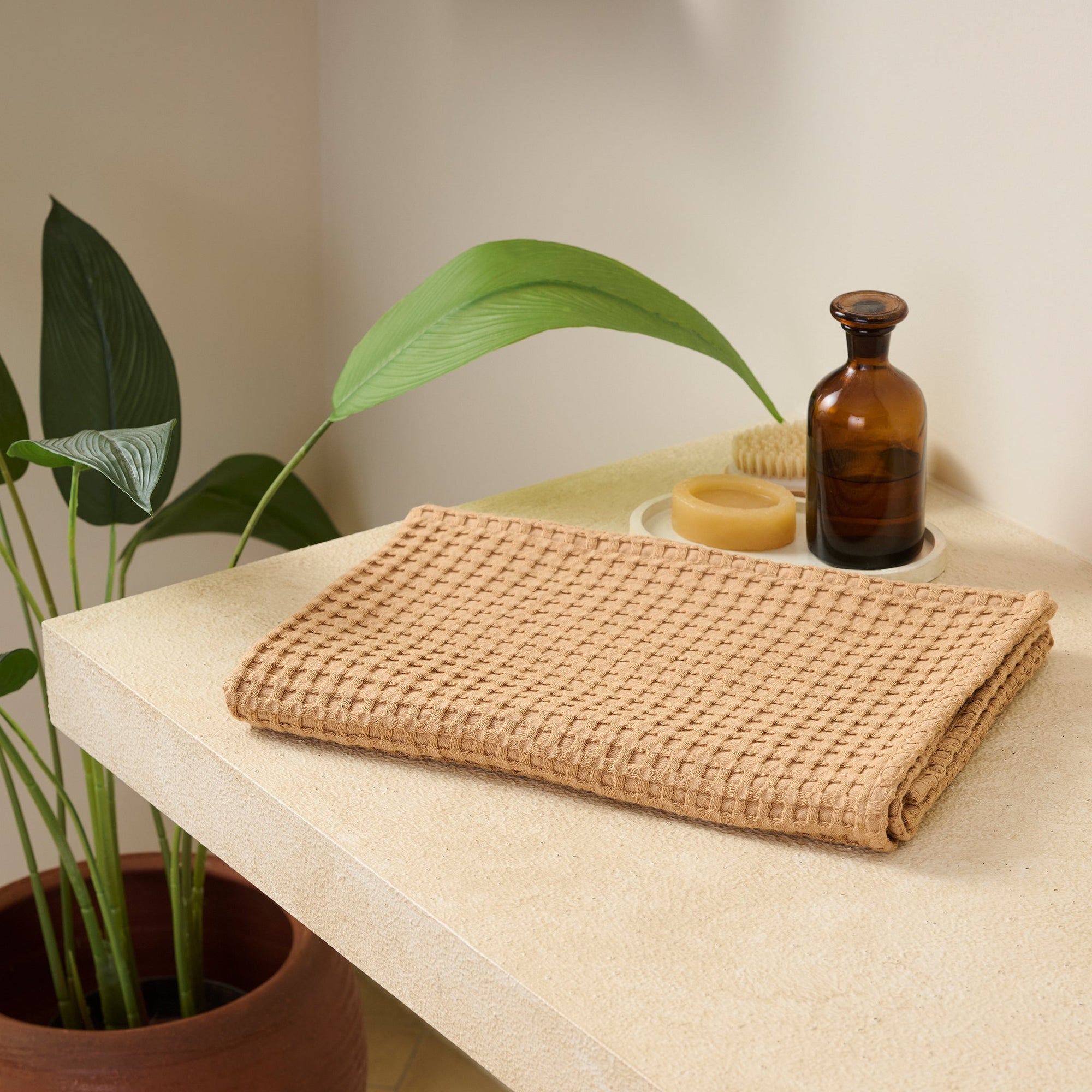 Mosaic | Cotton Bamboo | Waffle | Bath Towel