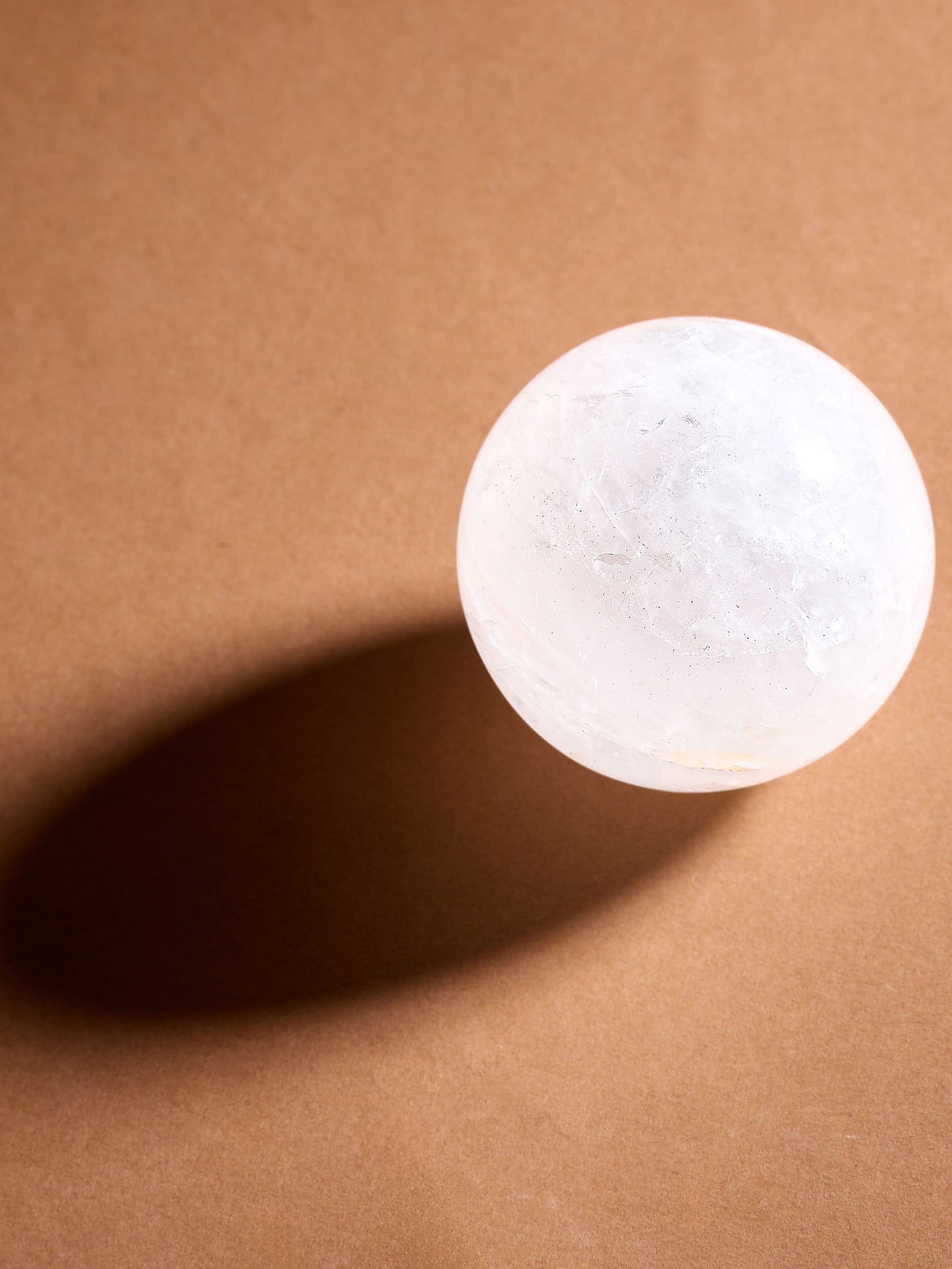 Semi-precious Gemstone - White Crystal Ball (Medium)