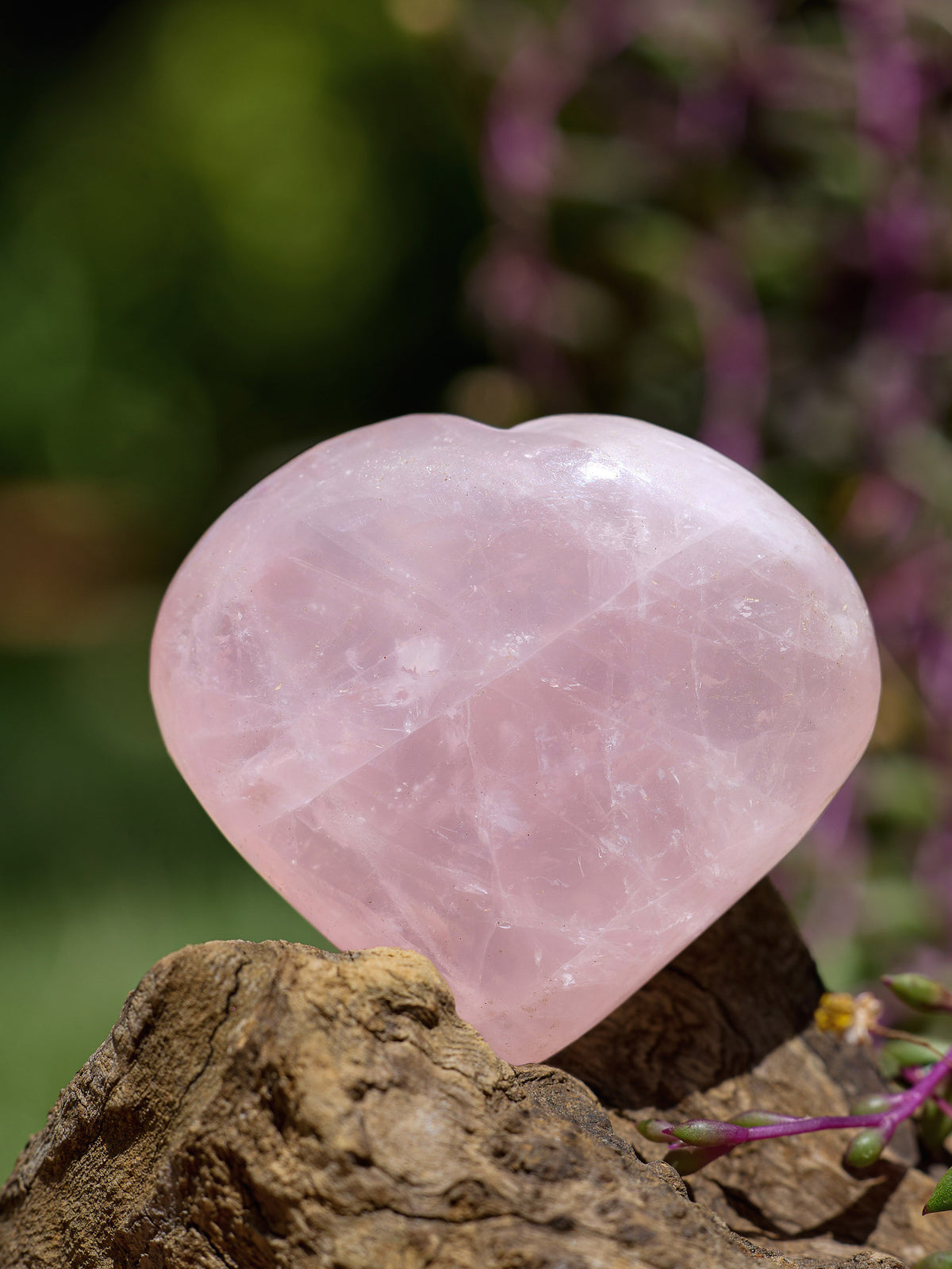 Semi-precious Gemstone - Rose Quartz Heart