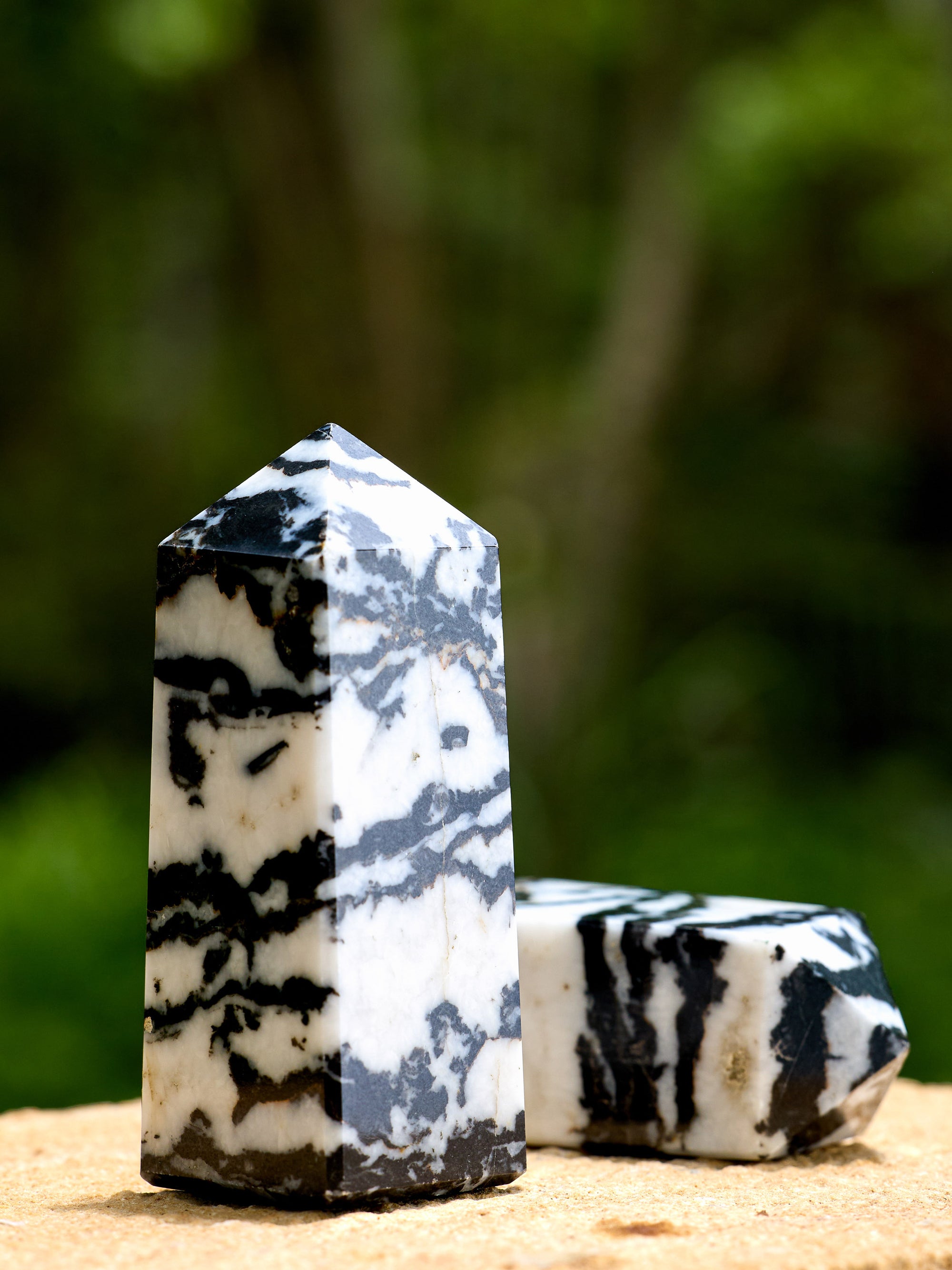 Semi-precious Gemstone - Zebra Jasper Tower