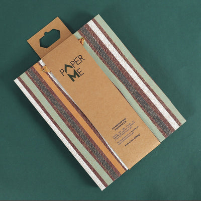 Brown Stripes Medium Bag