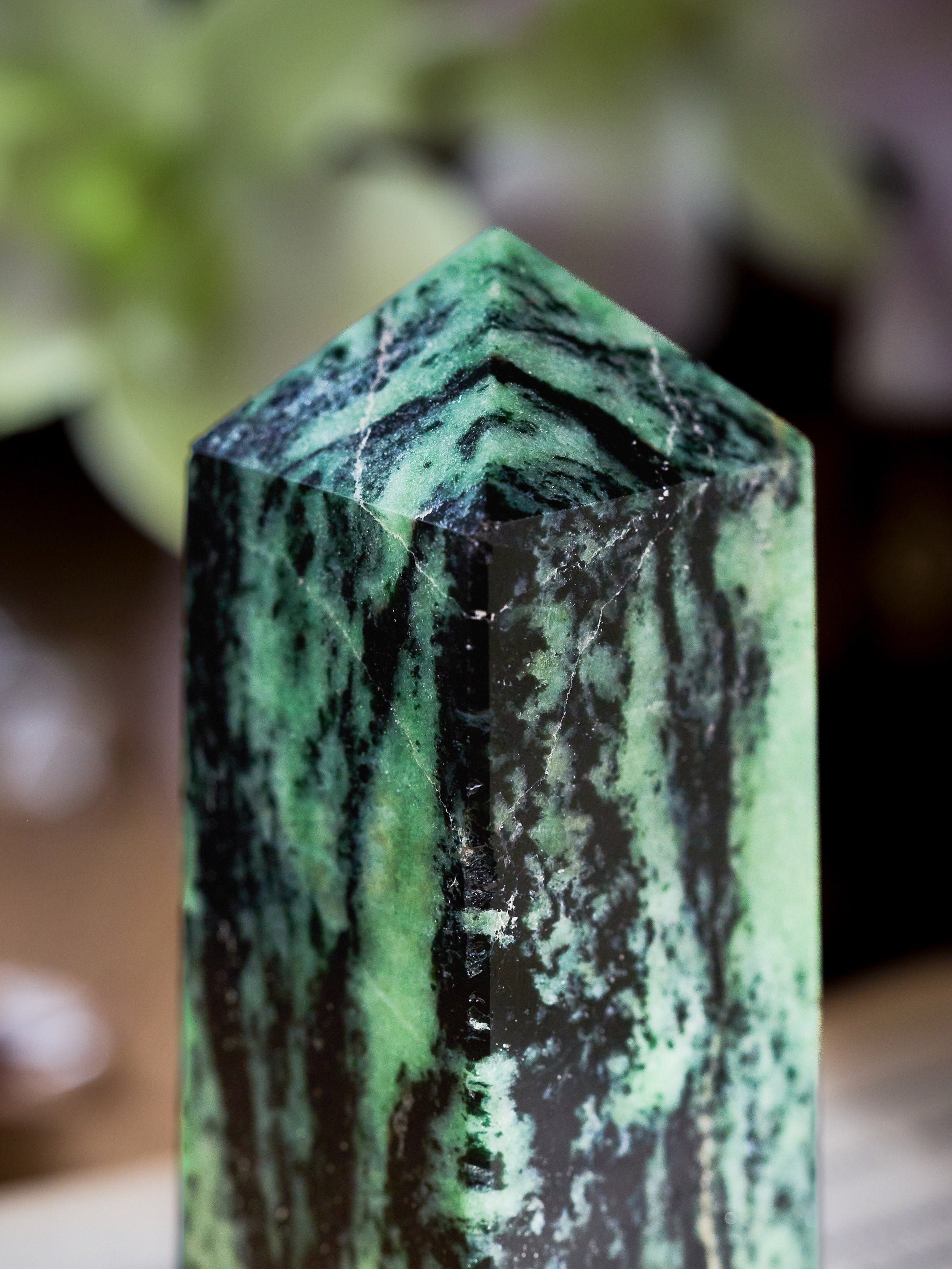 Semi-precious Stone - Ruby Zoisite Tower