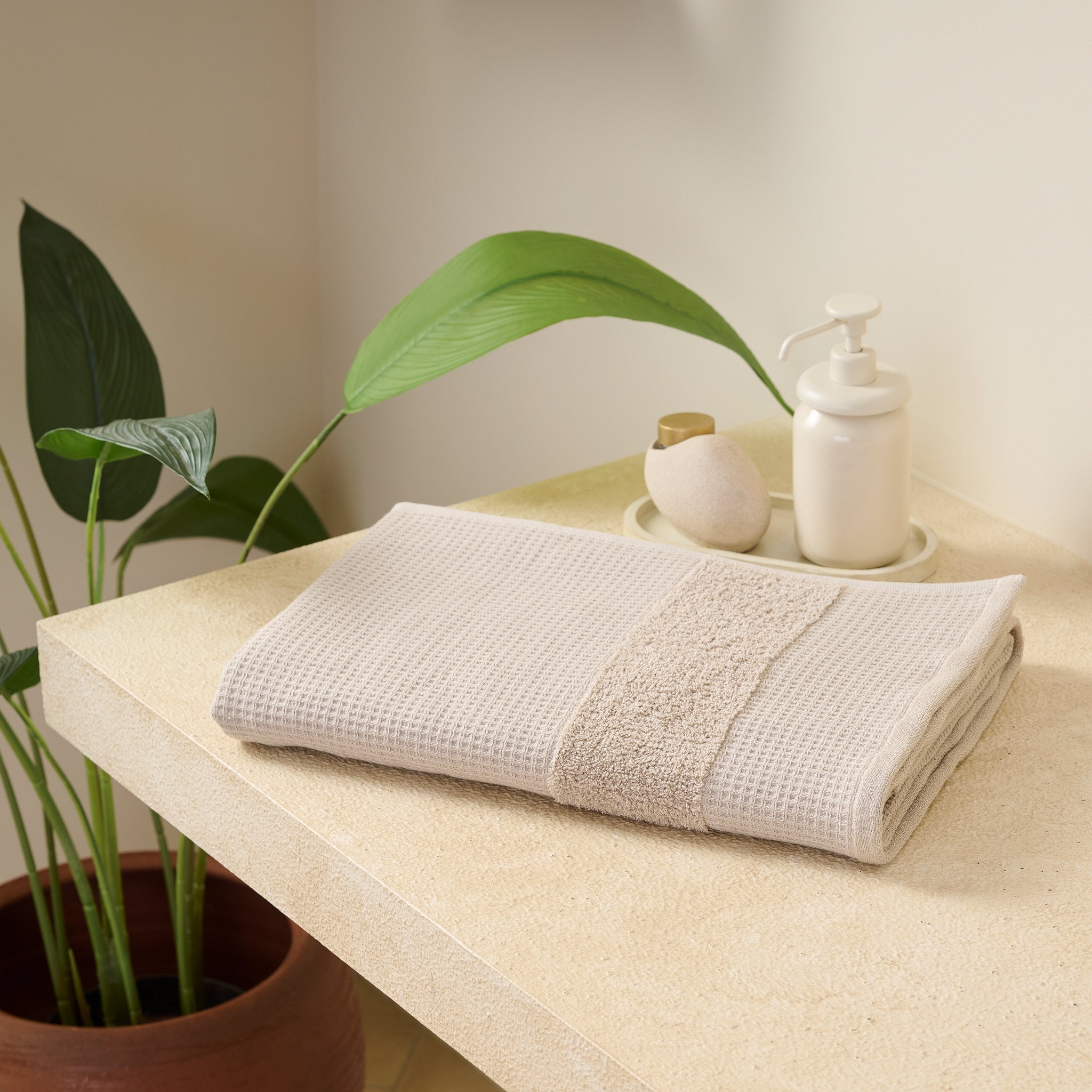 Pocket Square | Cotton | Waffle Terry | Bath Towel