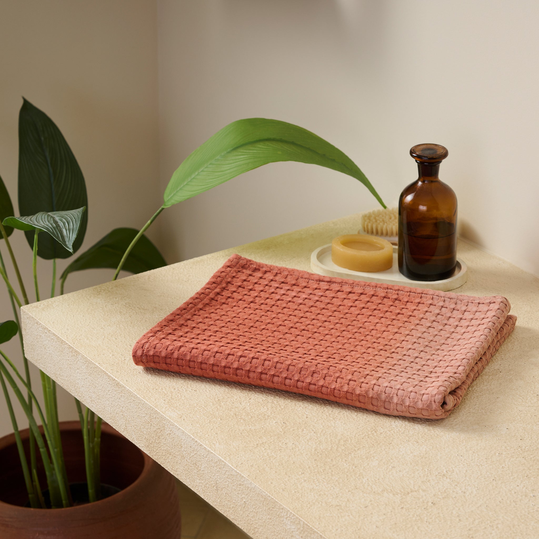 Colour Tide | Cotton Bamboo | Waffle | Bath Towel