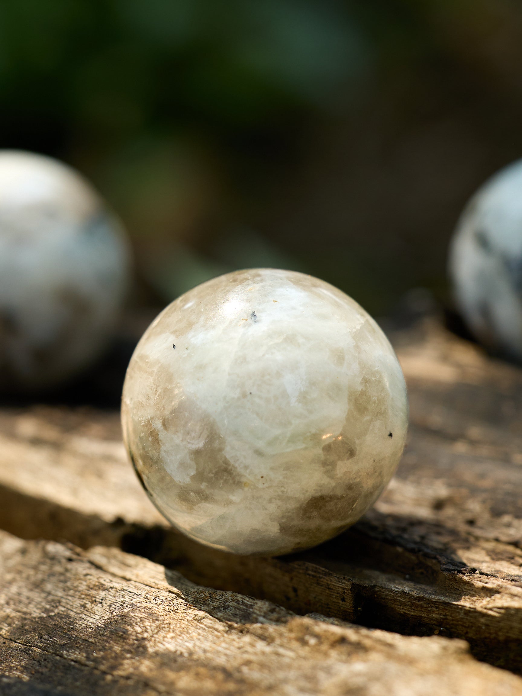 Semi-precious Gemstone - Rainbow Moonstone Sphere