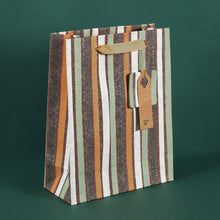 Brown Stripes Medium Bag