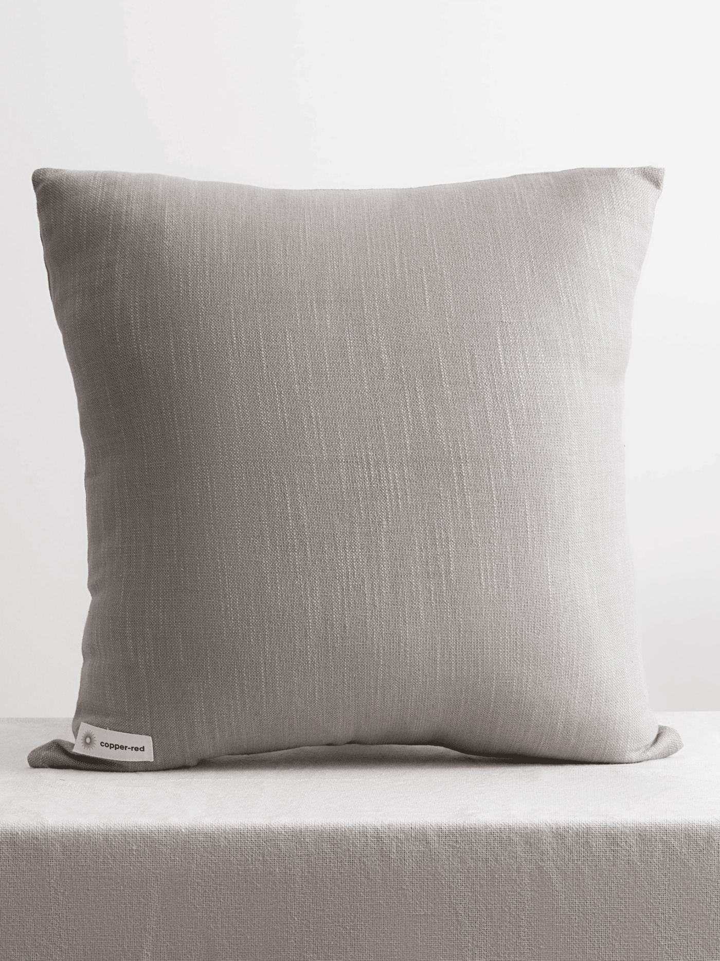 Saadiyat Ash Grey Cotton Cushion Cover