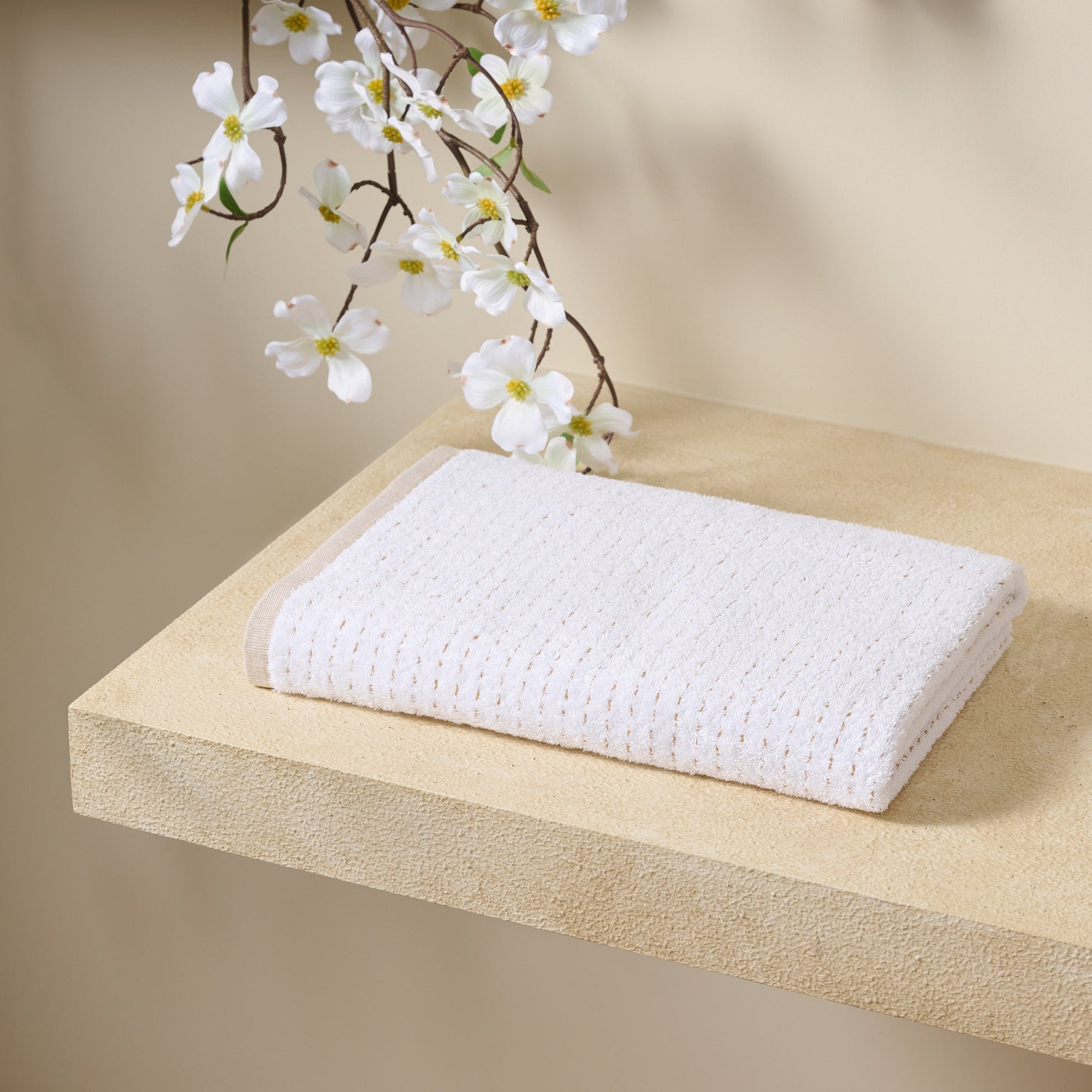 Drizzle | Cotton | Dobby Stripe Terry | Bath Towel