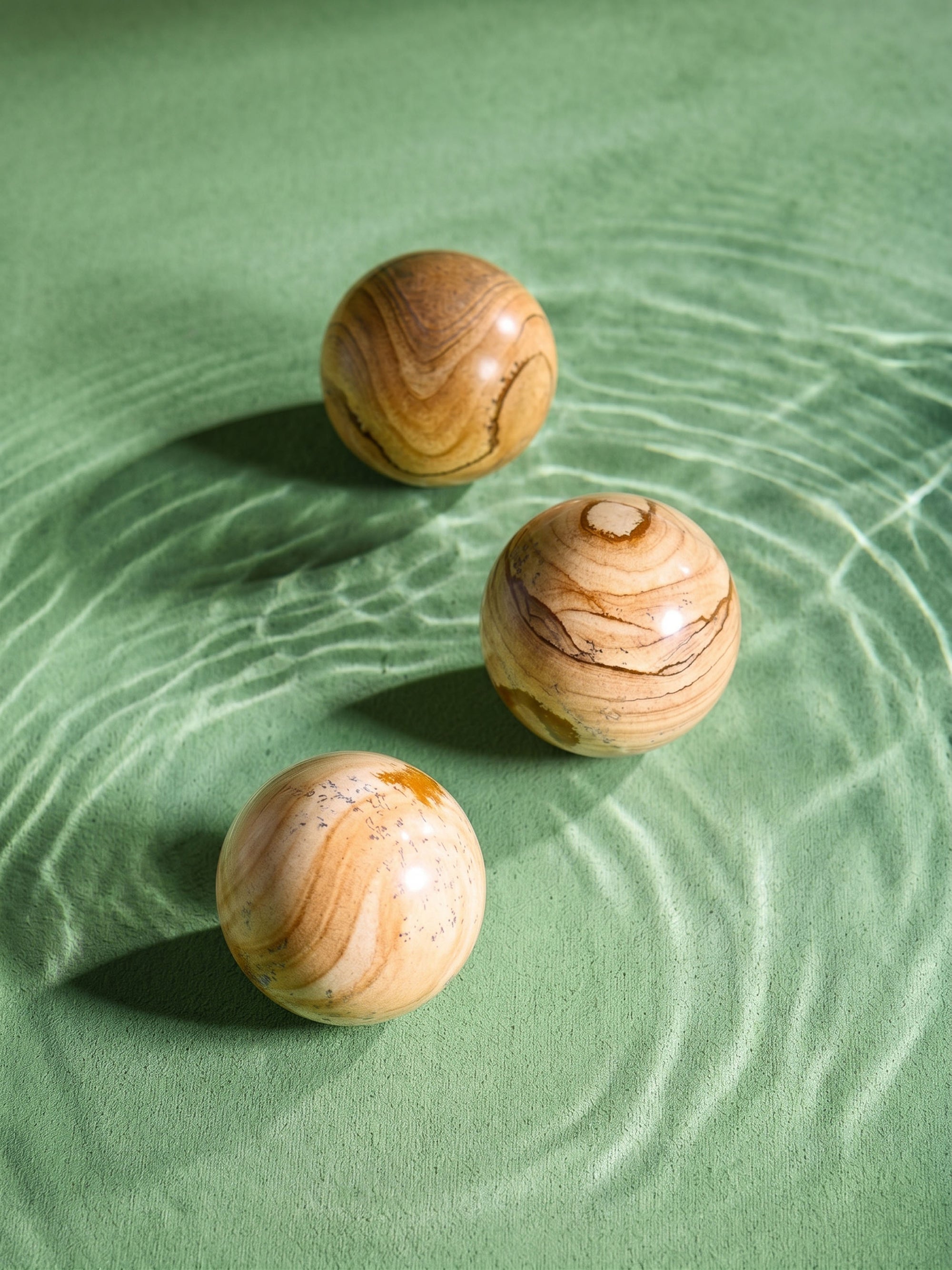Semi-precious Gemstone - Picture Jasper Sphere