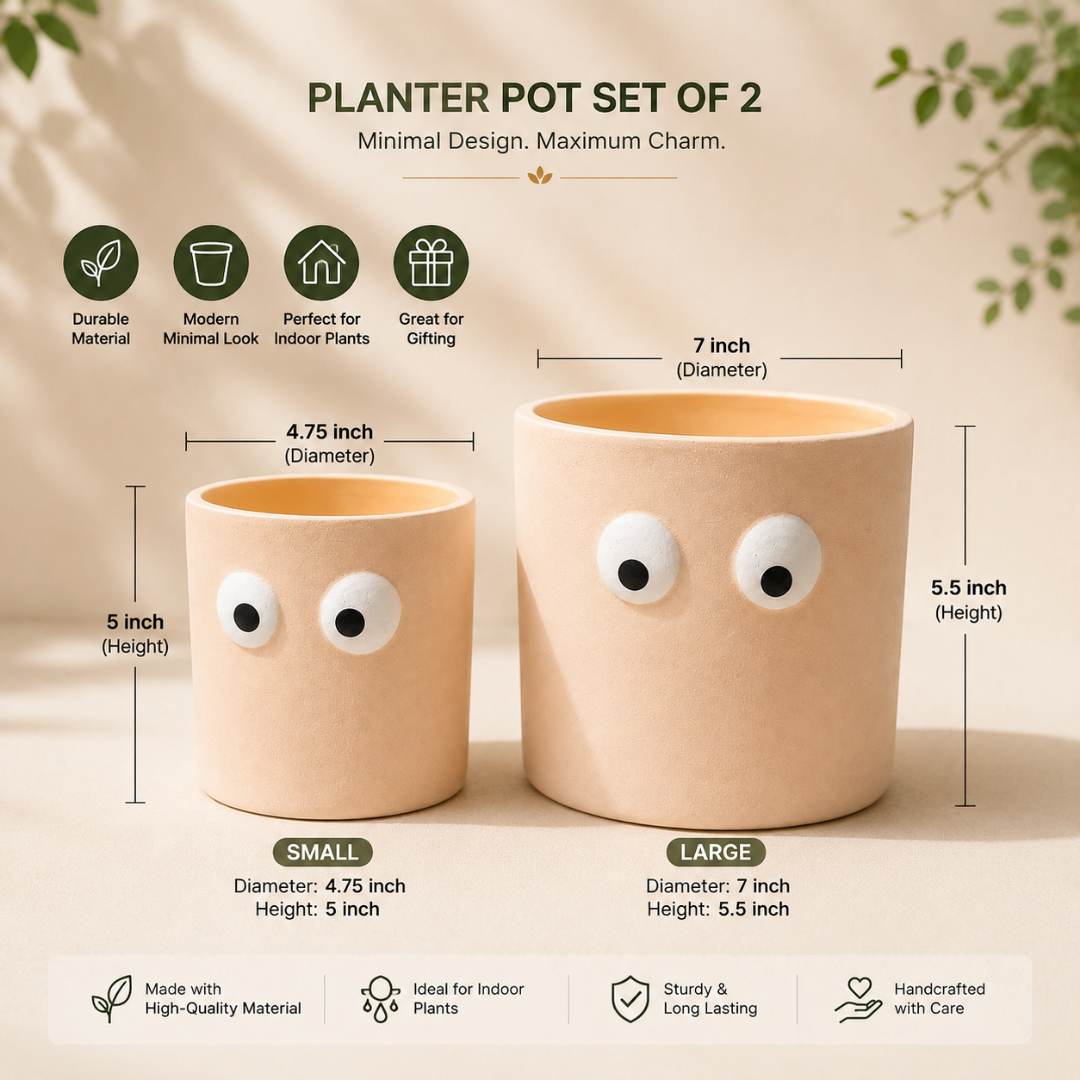 Peach Muse Face Planter Set of 2 - https://artecasa.in/