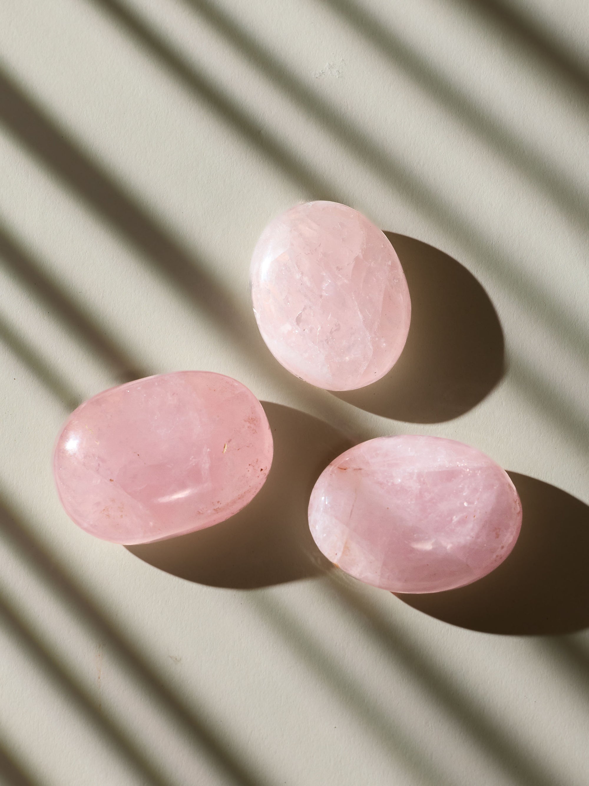 Semi-precious Gemstone - Rose Quartz Palmstone