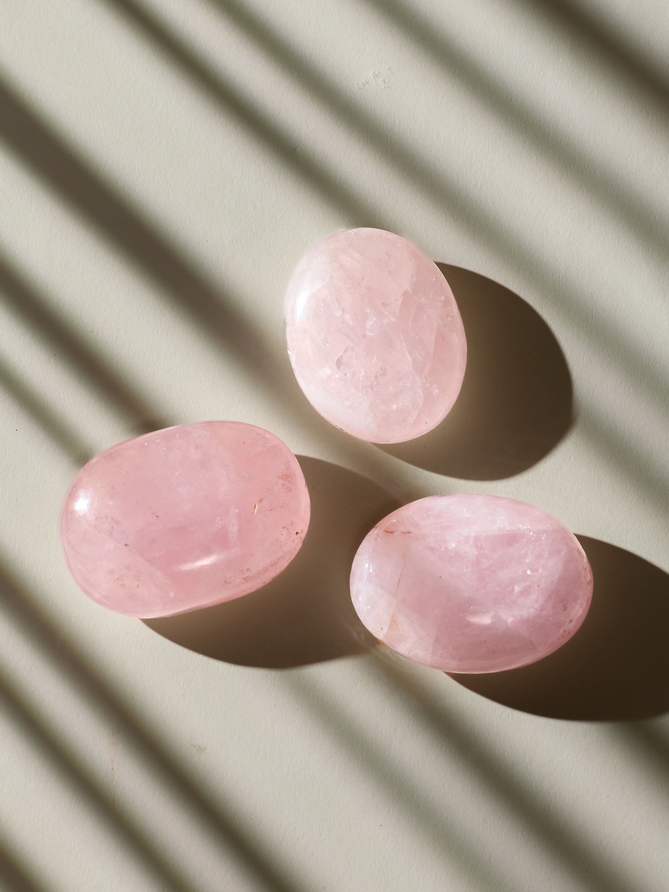 Semi-precious Gemstone - Rose Quartz Palmstone