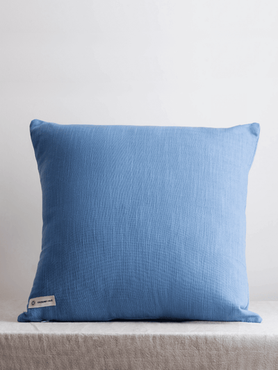 Provence Pastel Blue Cotton Cushion Cover