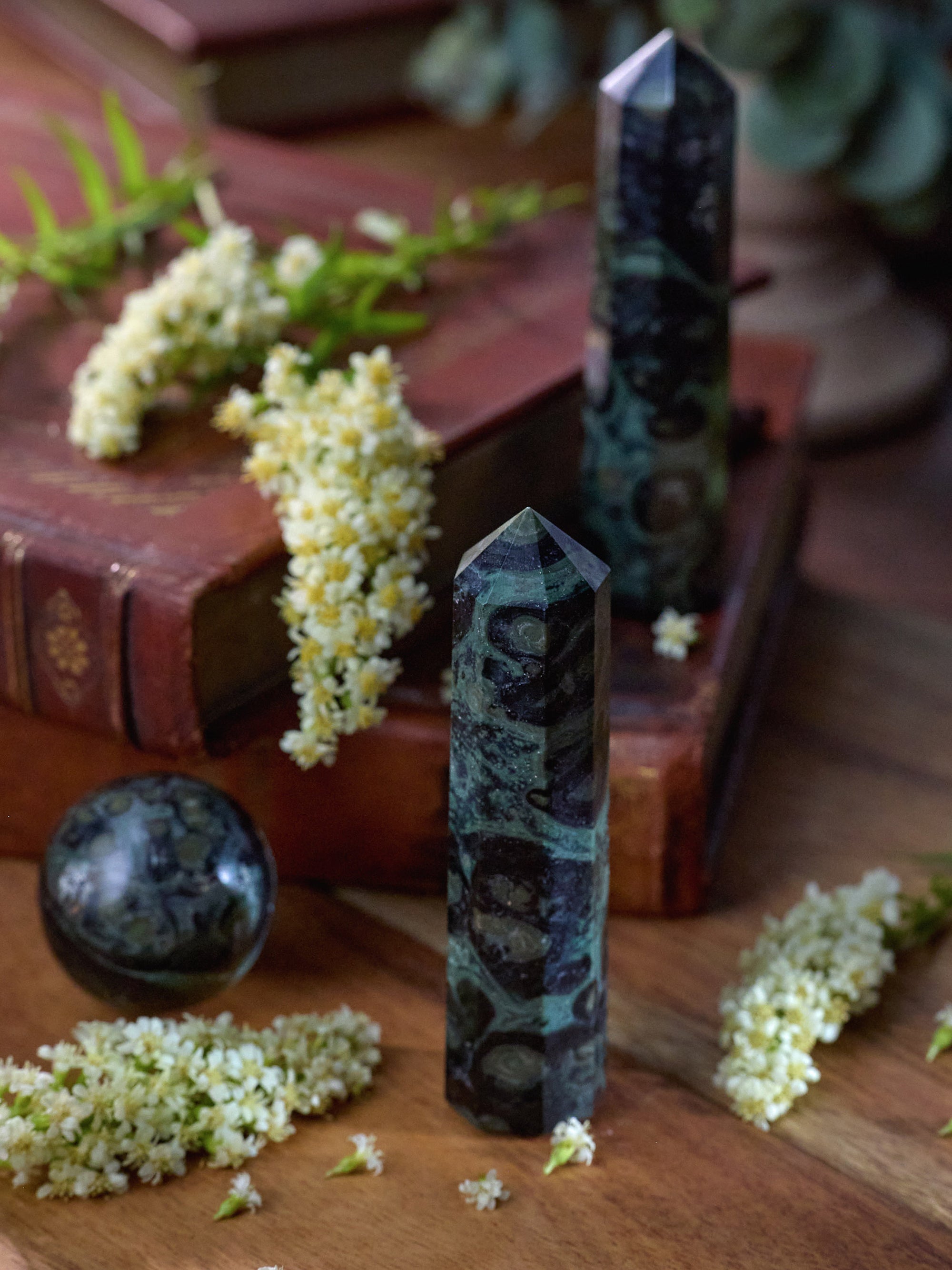 Semi-precious Gemstone - Kambaba Jasper Tower