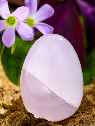 Semi-precious Gemstone - Rose Quartz Egg