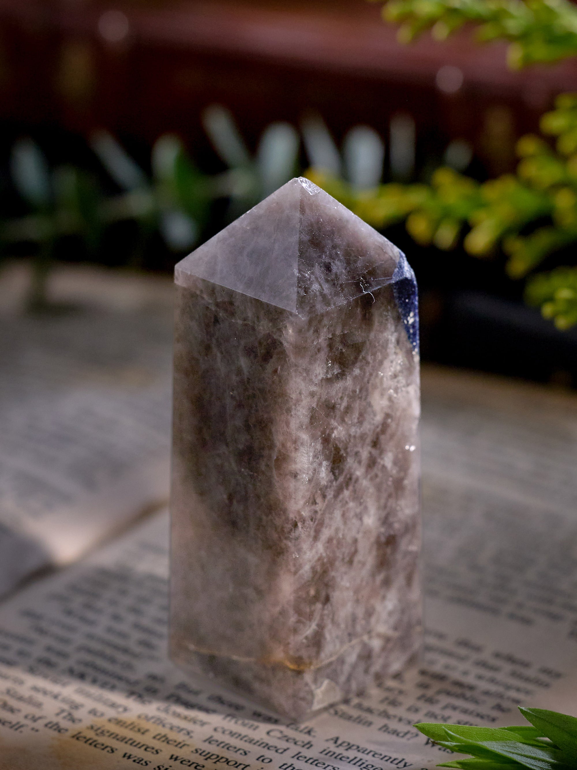 Semi-precious Stone - Smoky Quartz Tower (Dark)