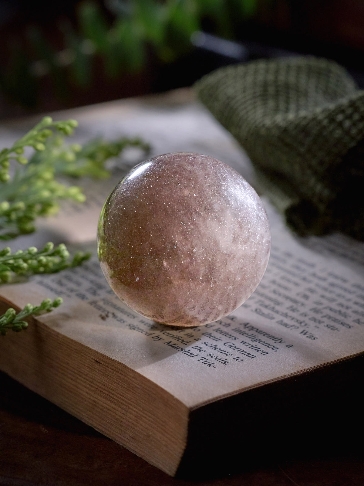 Semi-precious Stone - Smoky Quartz Sphere (Dark)
