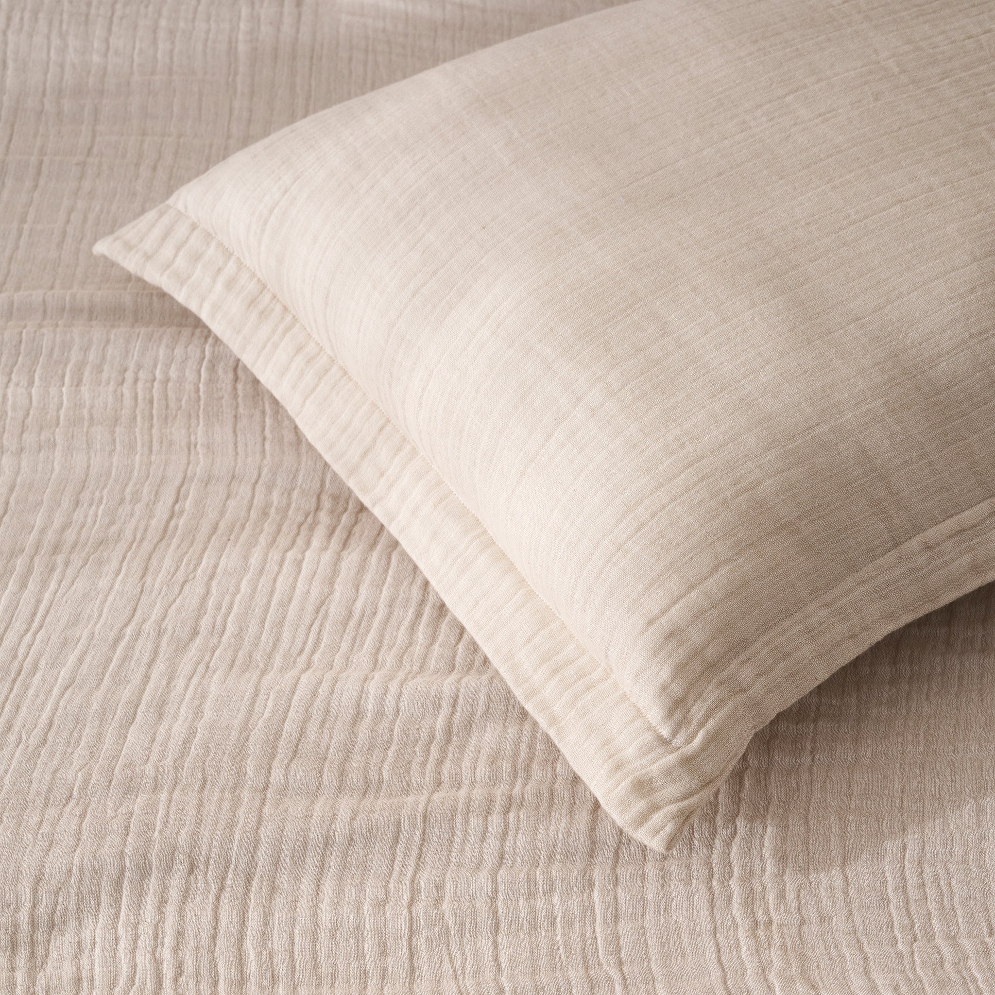 Oyster | Cotton Bamboo | Gauze | Comforter