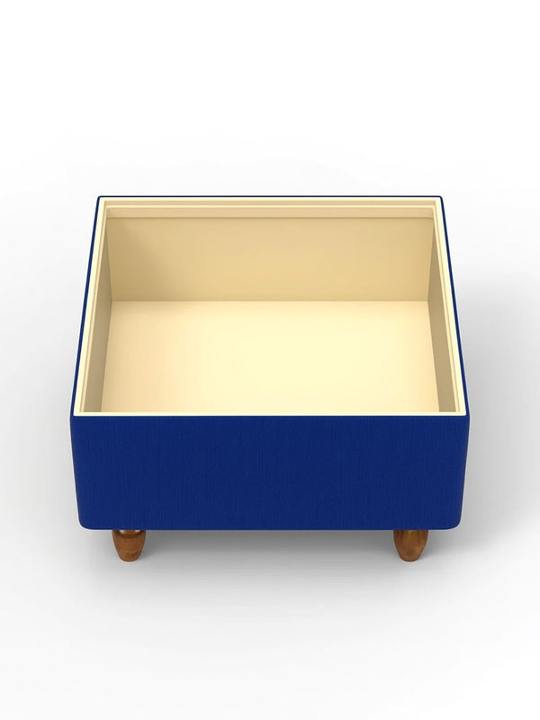 Modern Trunk Storage Ottoman- Royal Blue