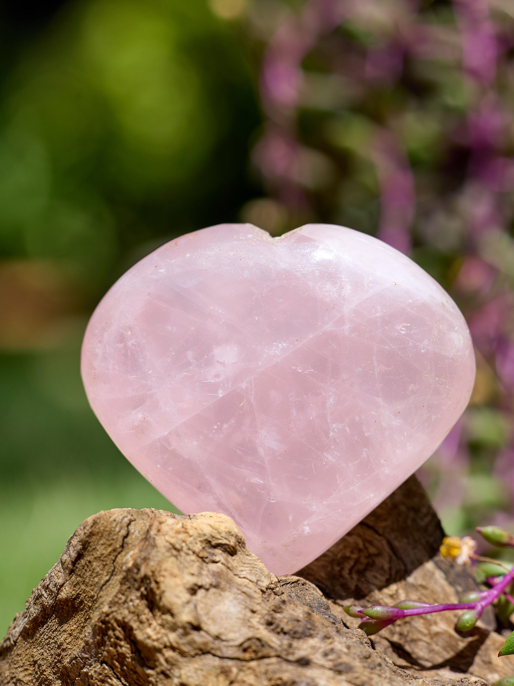 Semi-precious Gemstone - Rose Quartz Heart