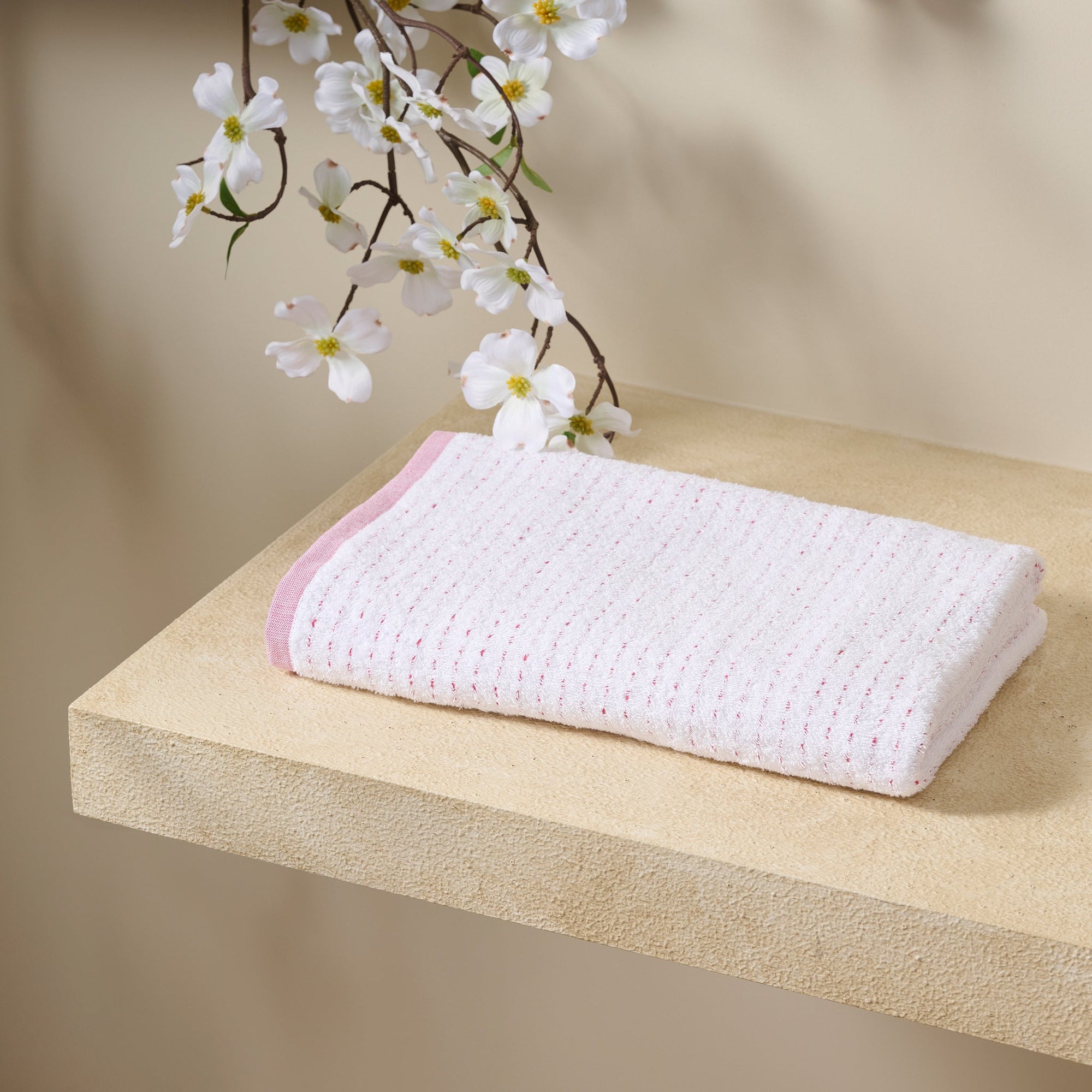 Drizzle | Cotton | Dobby Stripe Terry | Bath Towel