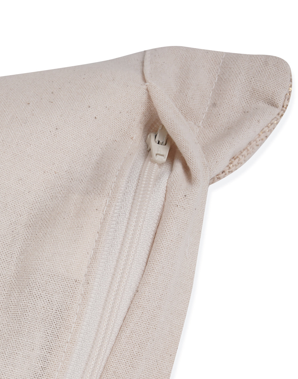 Set Of 2 - Beige Lurex Embellishment Cushion Cover - 18"X18"