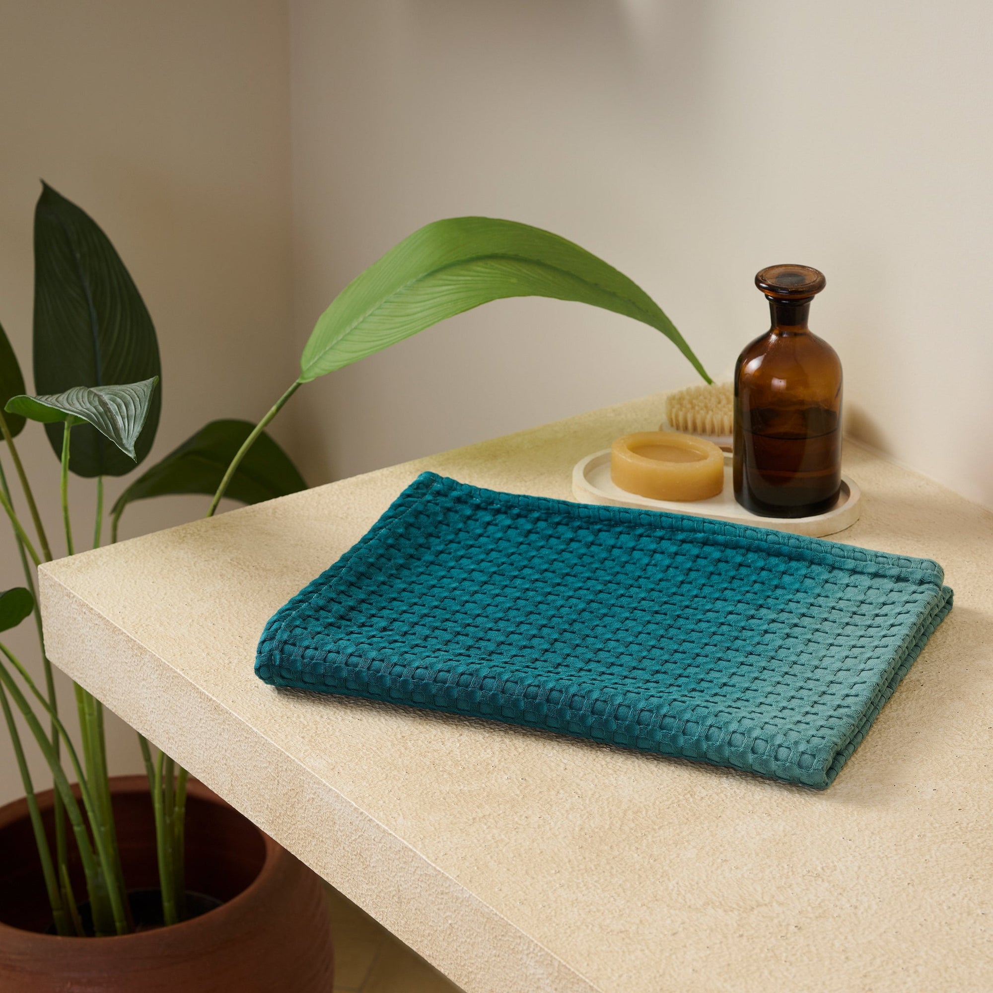Colour Tide | Cotton Bamboo | Waffle | Bath Towel