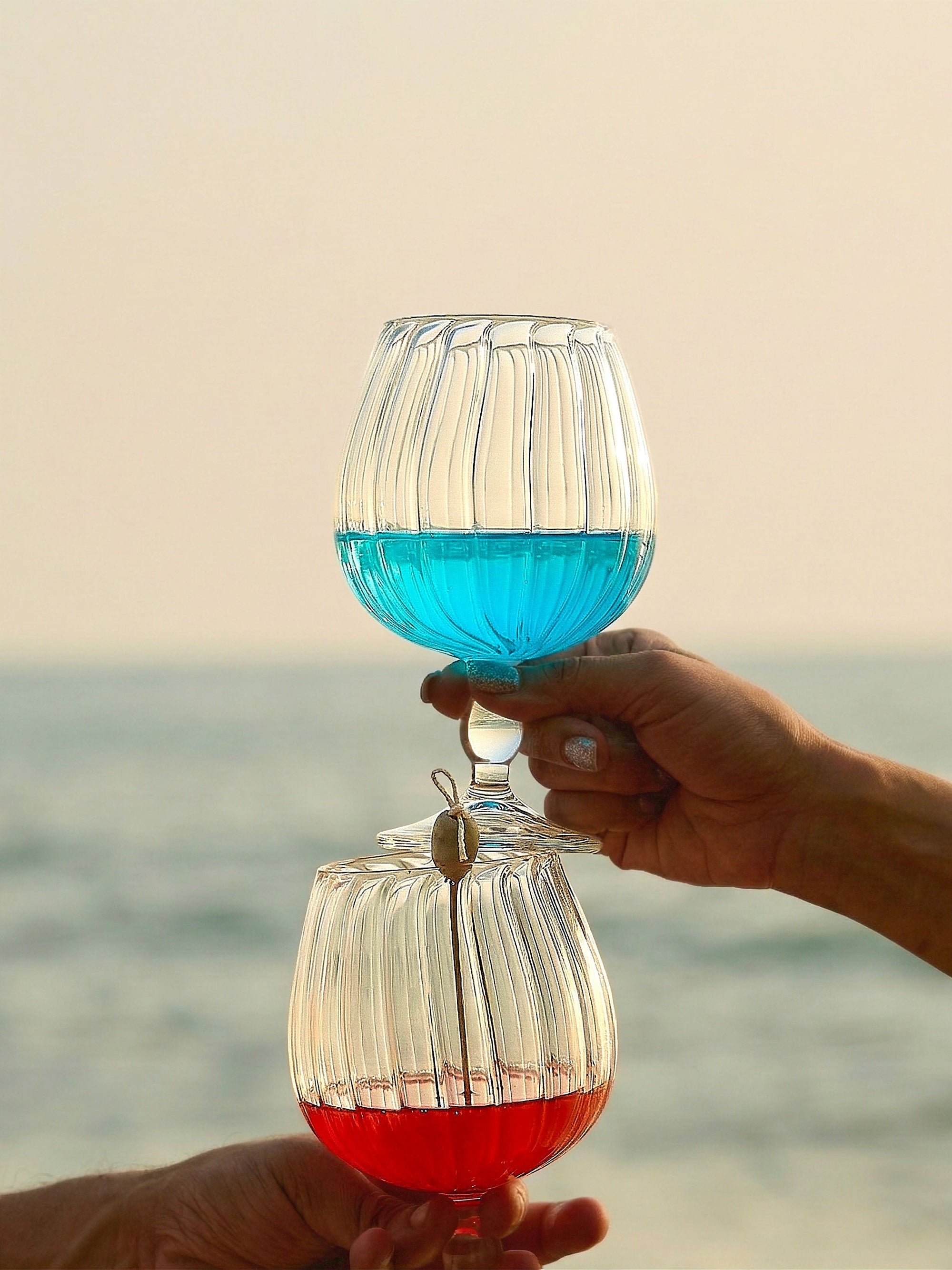 Royal Chalice Fluted Goblet Glass | 600 ml
