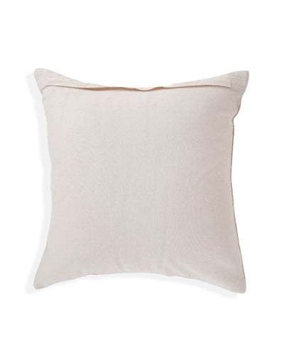 Set Of 2 - Beige Lurex Embellishment Cushion Cover - 16"X16"