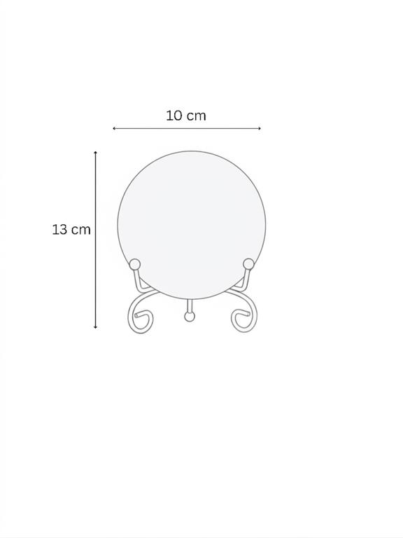 Premium Marble Metal Krishna Decorative Plate with Stand