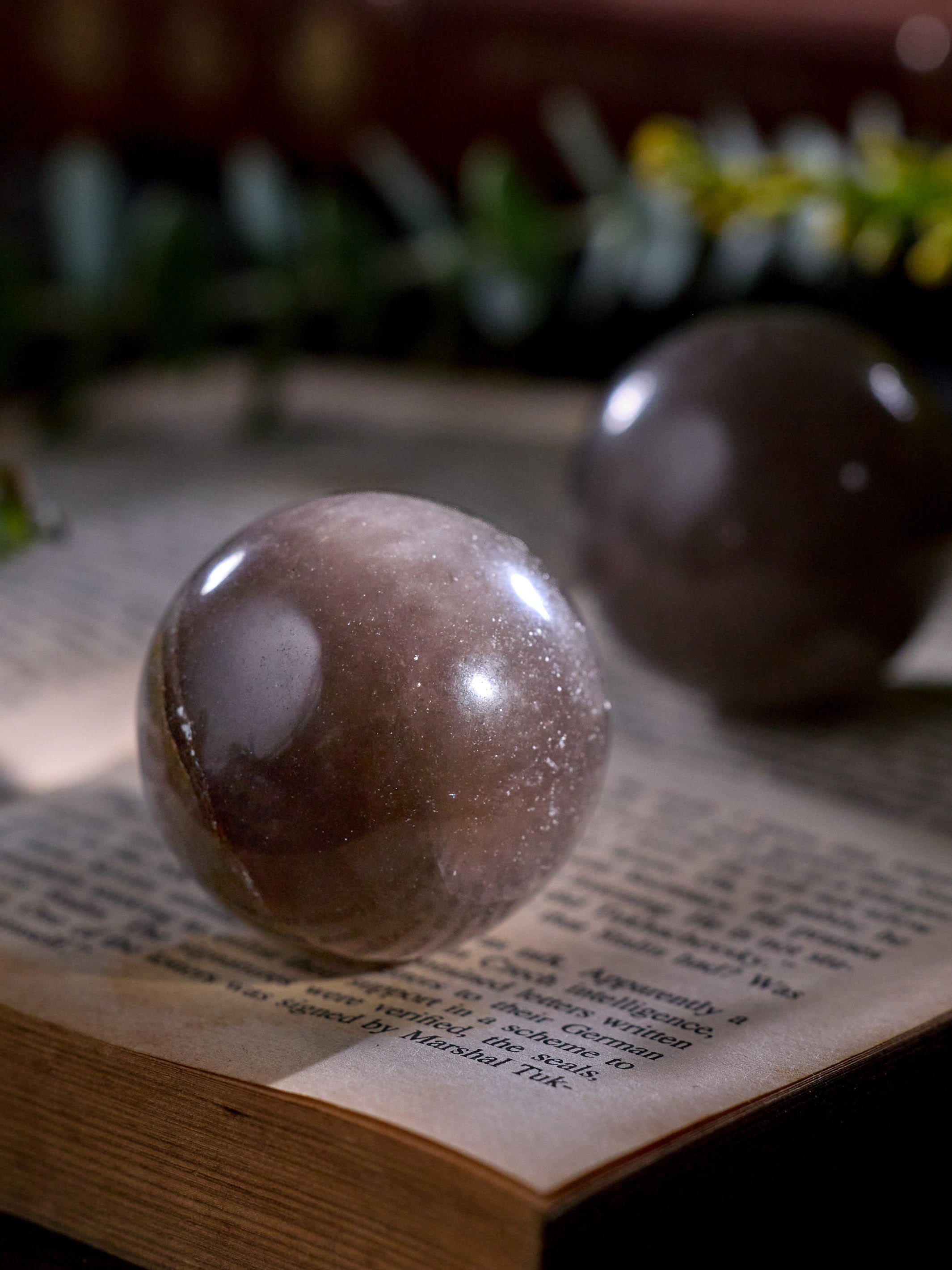 Semi-precious Stone - Smoky Quartz Sphere (Dark)