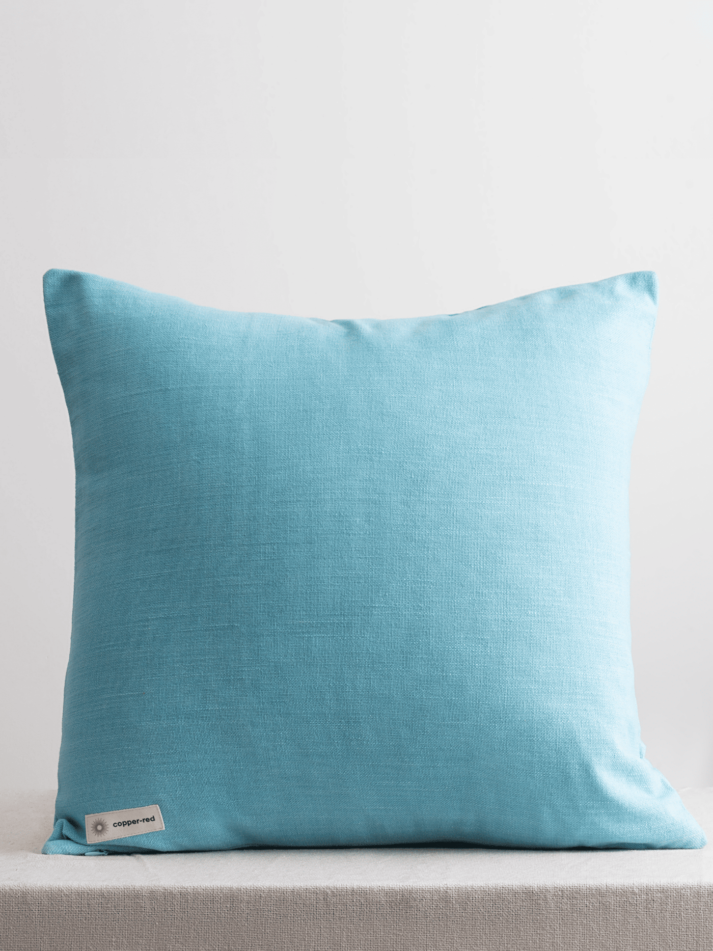 Corsica Powder Blue Cotton Cushion Cover