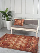 Cocoa Harmony Embroidered Rug