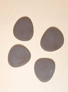 Brown Frosted Glass Coasters Set of 4