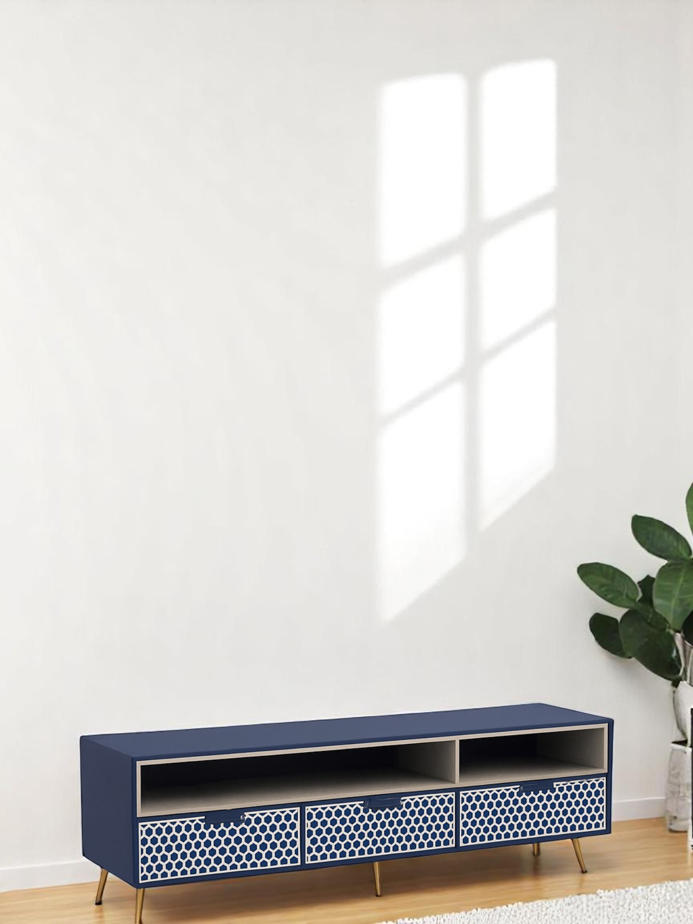 Inlay Media Unit with Drawers - Targua