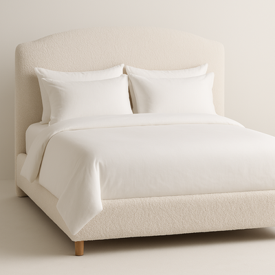 Rochelle Upholstered Bouclé Bed