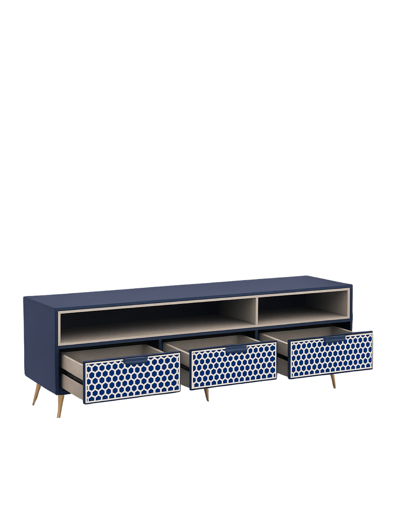 Inlay Media Unit with Drawers - Targua