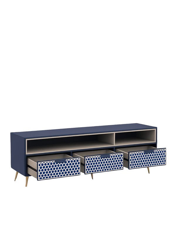 Inlay Media Unit with Drawers - Targua