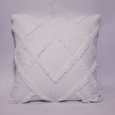 Diamond Ivory Tufted Cushion Cover - Set of 5